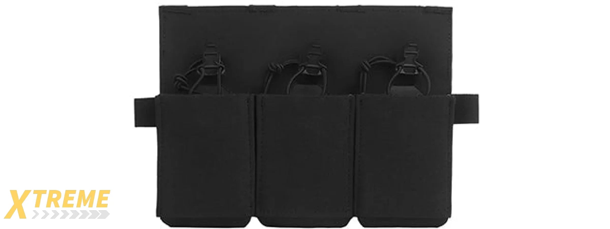 Triple Elastic Magazine Pouch MAG Tool Holder - (Black)