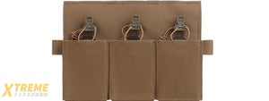 Triple Elastic Magazine Pouch MAG Tool Holder - (Tan)