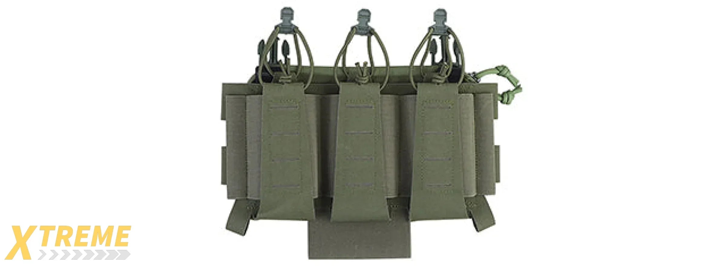 Triple Function Pouch 5.56mm Flexible Kit For Tactical Vests - (OD Green)