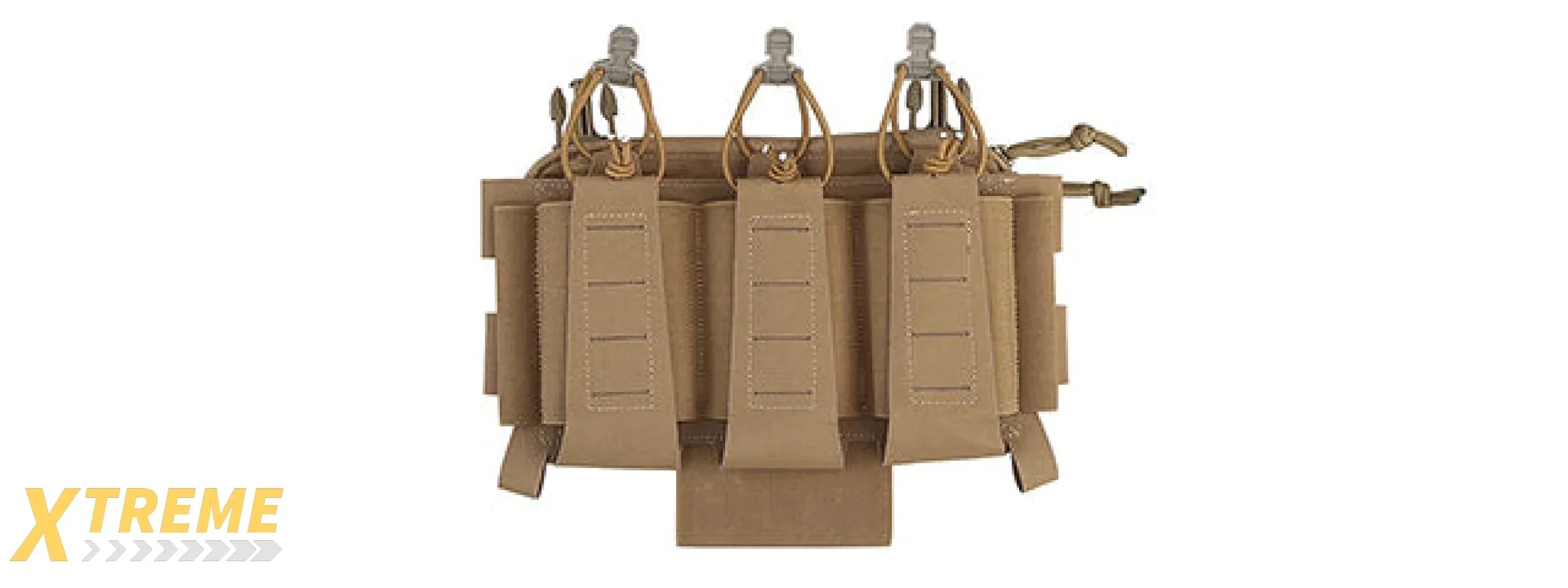 Triple Function Pouch 5.56mm Flexible Kit For Tactical Vests - (Tan)