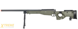 UK ARMS AIRSOFT L96 AWP BOLT ACTION RIFLE FOLD STOCK BIPOD - OD GREEN