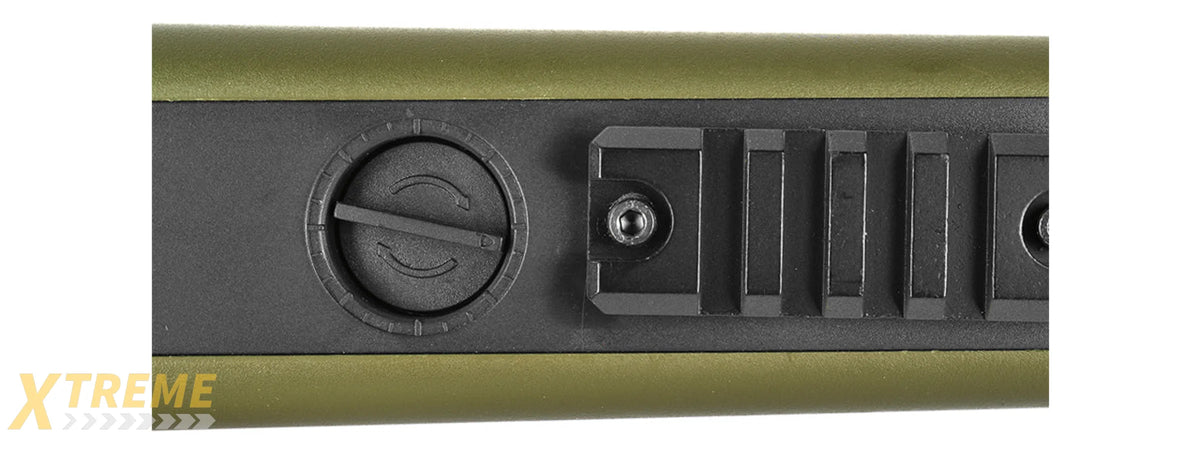UK ARMS AIRSOFT MK96 COVERT BOLT ACTION SCOPE RIFLE W/ BIPOD - OD