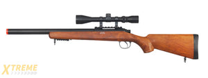 UK ARMS AIRSOFT VSR-10 BOLT ACTION RIFLE W/ SCOPE - WOOD
