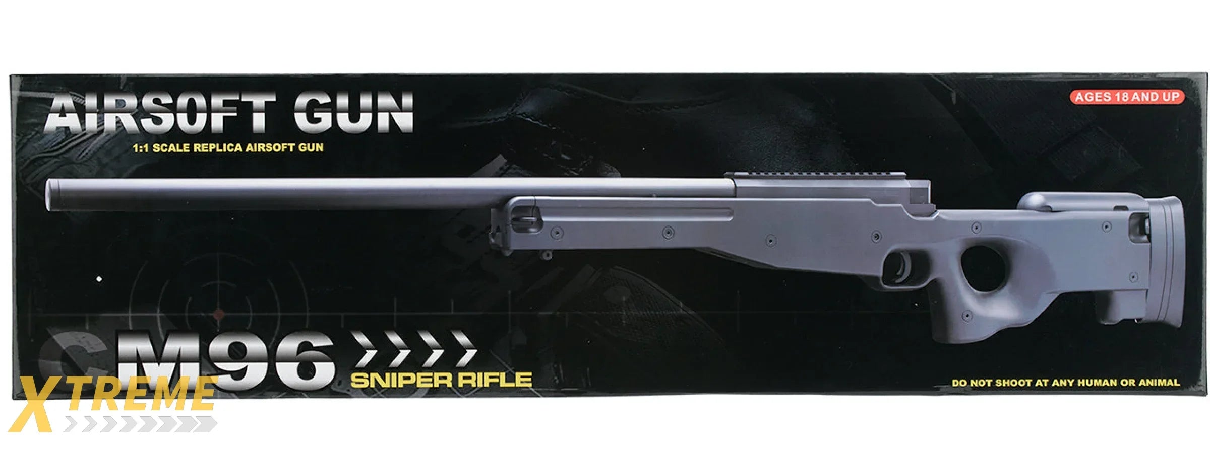 M96B L96 SPRING BOLT ACTION AIRSOFT RIFLE (BLACK)