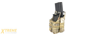 UK ARMS SINGLE RIFLE/ DOUBLE PISTOL QUICK DETACH POUCHES - MDR