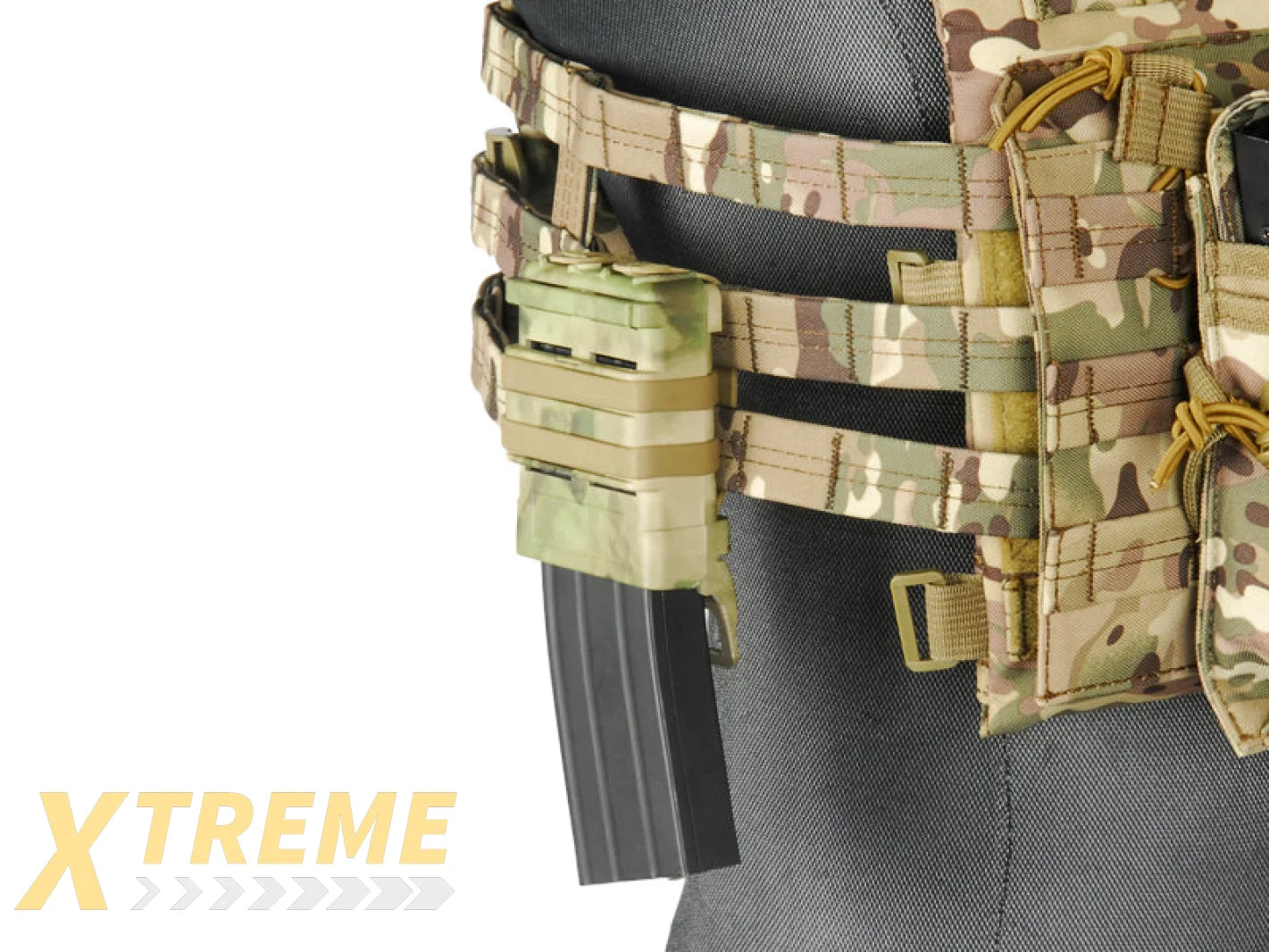 UK ARMS SINGLE RIFLE/ DOUBLE PISTOL QUICK DETACH POUCHES - MDR