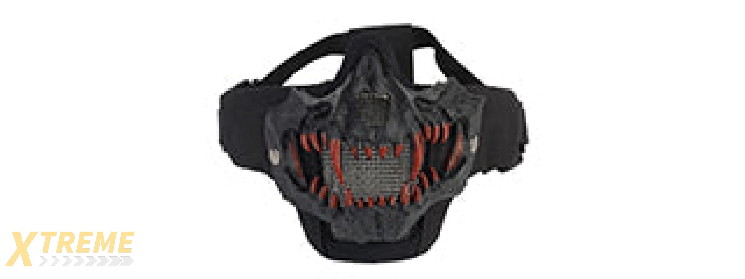 Upgraded Fangs Mesh Lower Face Mask (Color: Black)
