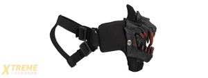 Upgraded Fangs Mesh Lower Face Mask (Color: Black)