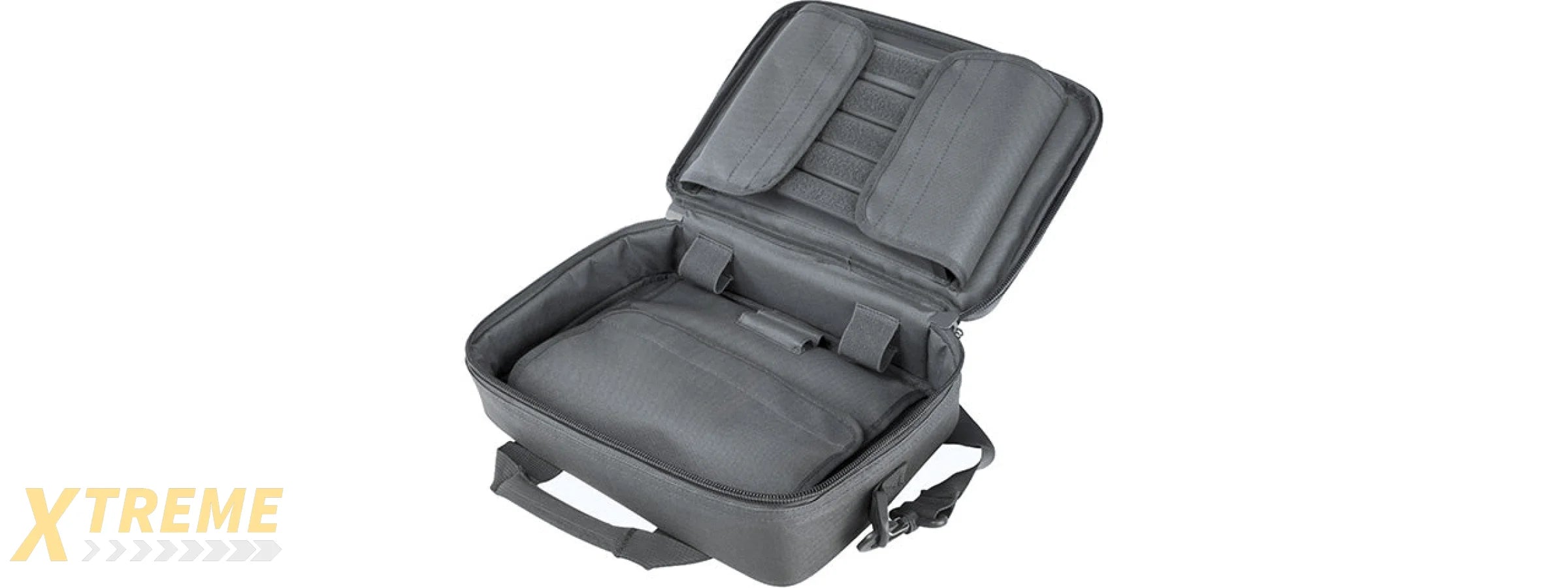 VISM by NcSTAR DOUBLE PISTOL RANGE BAG, URBAN GRAY