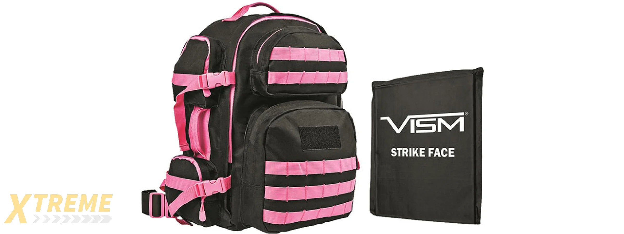 VISM by NcSTAR TACTICAL BACKPACK, BLACK/PINK