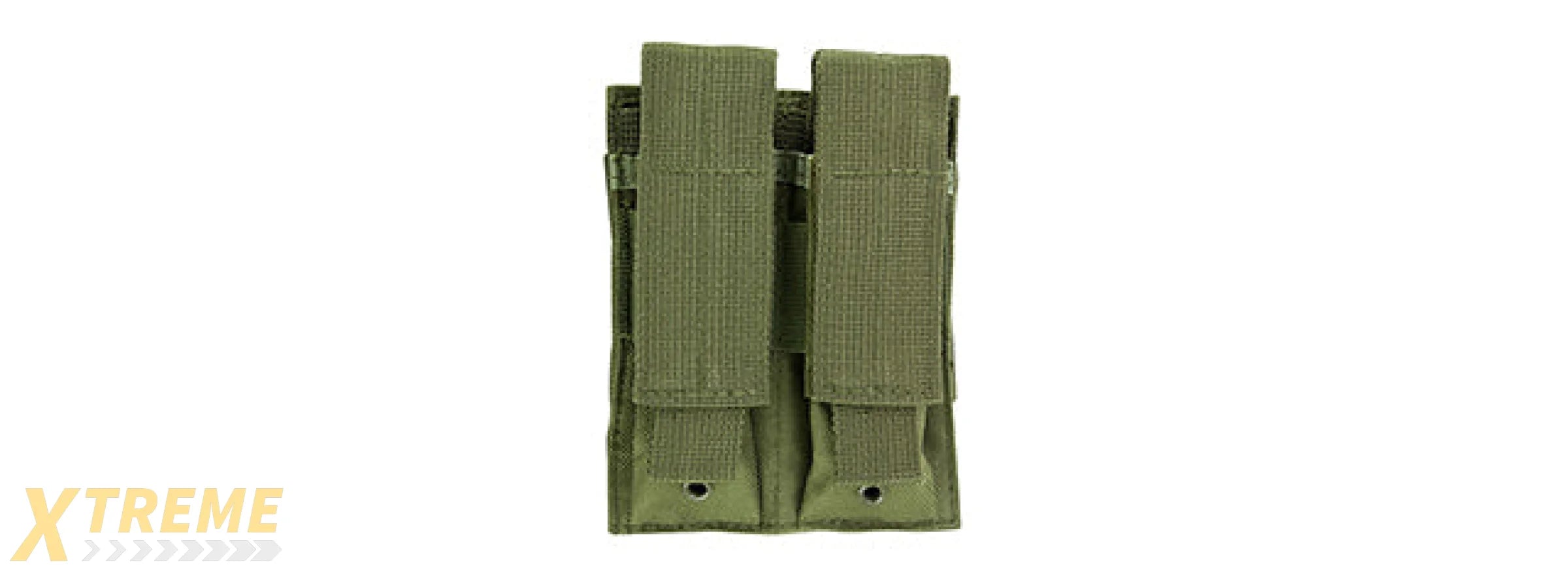 VISM MOLLE DOUBLE PISTOL MAGAZINE POUCH - OD