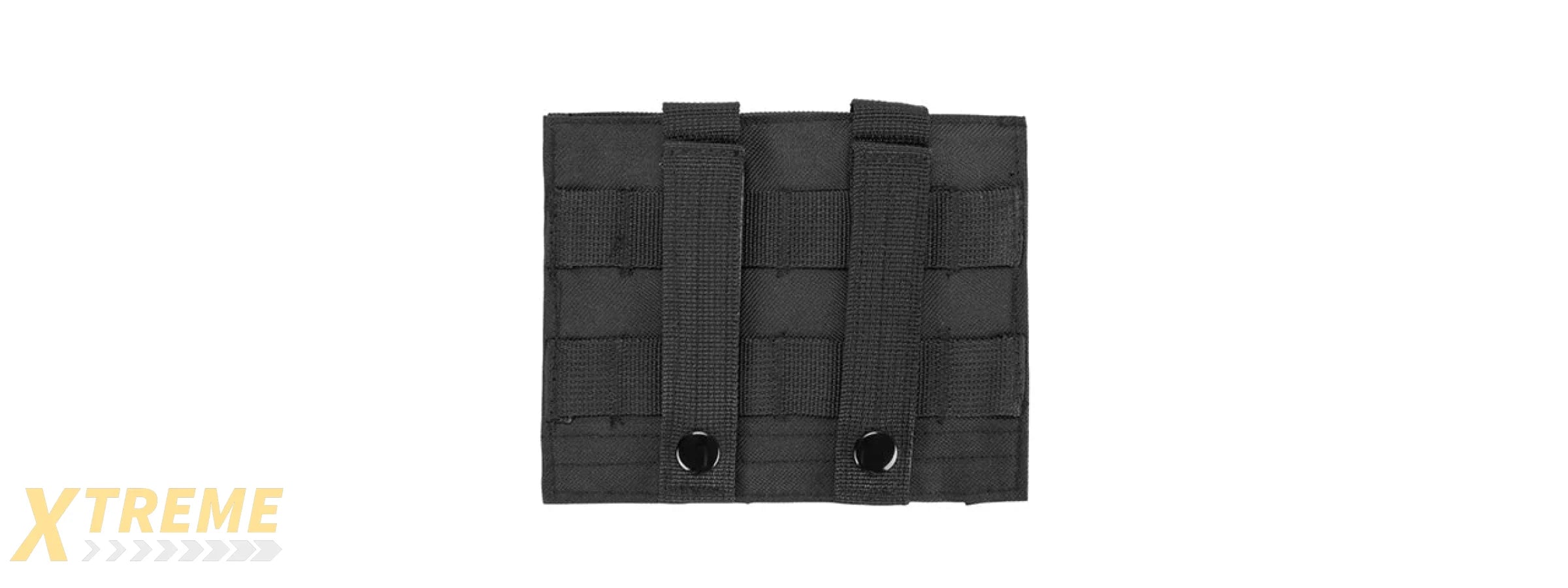 VISM MOLLE TRIPLE PISTOL MAGAZINE POUCH - BLACK