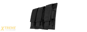 VISM MOLLE TRIPLE PISTOL MAGAZINE POUCH - BLACK