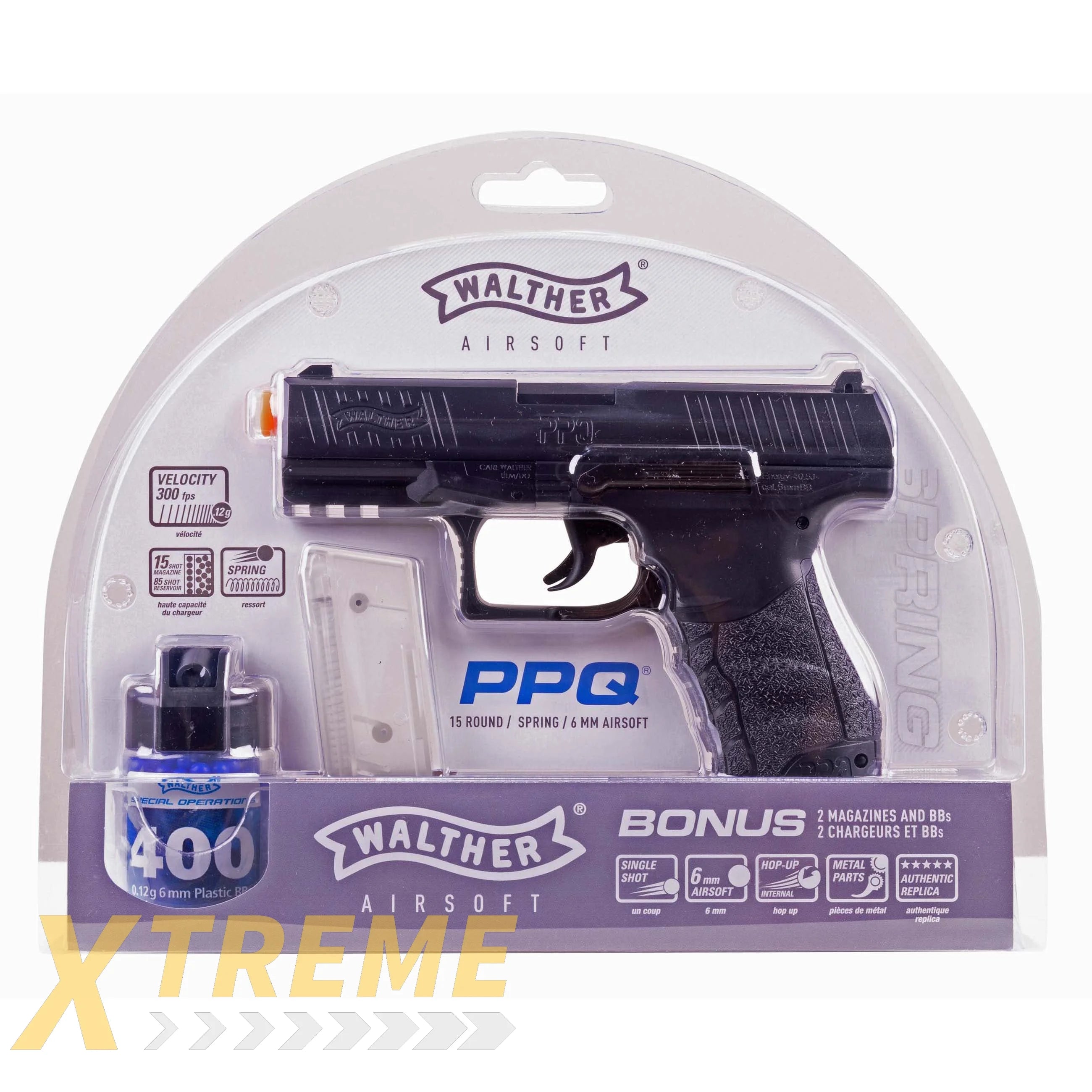 WALTHER PPQ SPRING AIRSOFT BLACK - Walther ’Special Operations’ ENTRY Air Soft (Springers)