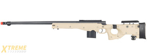 WELL AIRSOFT L96 AWP BOLT ACTION RIFLE W/ FLUTED BARREL - TAN