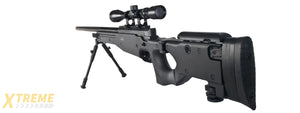 WELL AIRSOFT L96 AWP BOLT ACTION RIFLE W/ FOLDING STOCK - BLACK