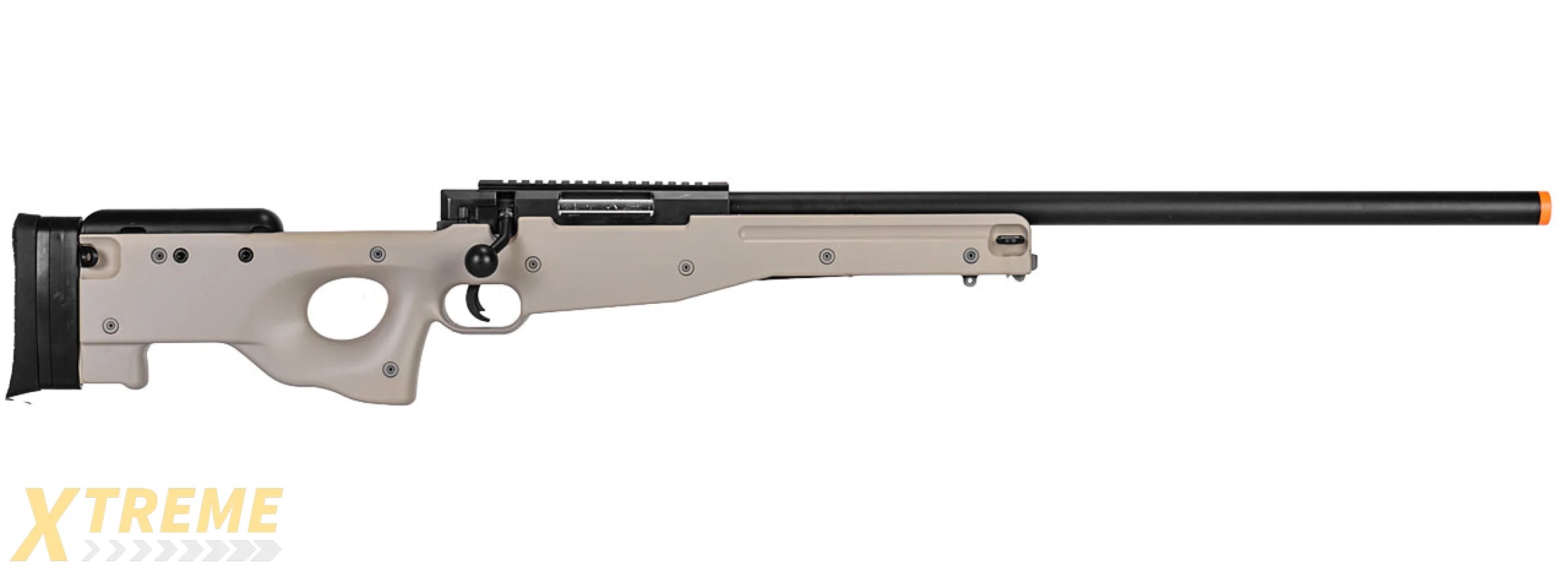 WELL AIRSOFT L96 AWP BOLT ACTION RIFLE W/ OPTIC RIS - TAN