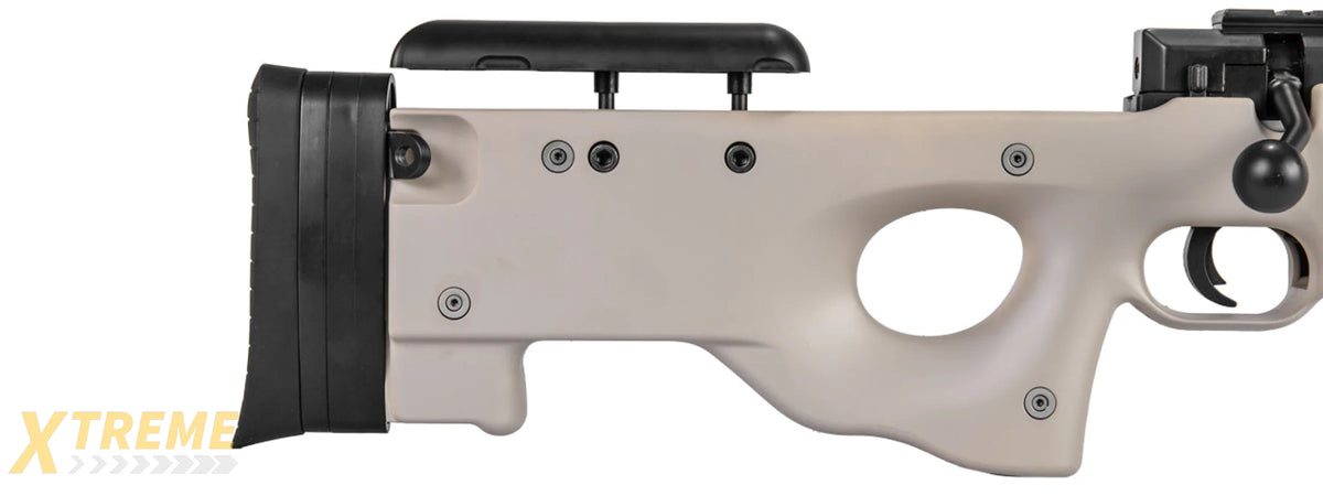 WELL AIRSOFT L96 AWP BOLT ACTION RIFLE W/ OPTIC RIS - TAN