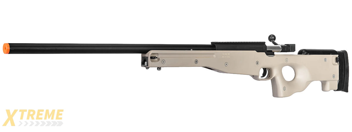 WELL AIRSOFT L96 AWP BOLT ACTION RIFLE W/ OPTIC RIS - TAN
