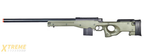 WELL AIRSOFT L96 AWS BOLT ACTION RIFLE W/ ALUMINUM BARREL OPTICS RAIL - OD