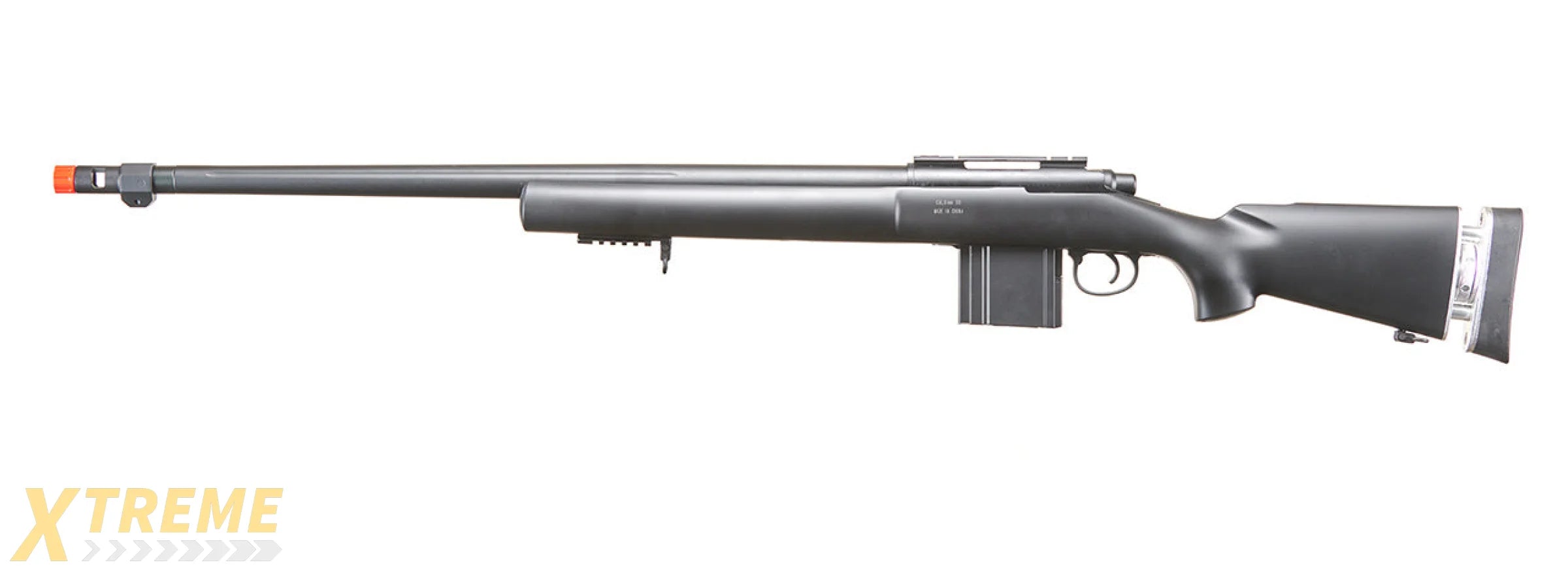 WELL AIRSOFT M24/M28 BOLT ACTION RIFLE W/ FIXED STOCK FLUTED BARREL