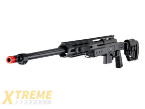 WELL AIRSOFT MB4411 BOLT ACTION SNIPER RIFLE W/ FLUTED BARREL - BLACK
