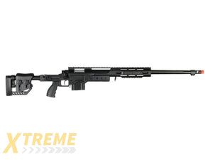 WELL AIRSOFT MB4411 BOLT ACTION SNIPER RIFLE W/ FLUTED BARREL - BLACK