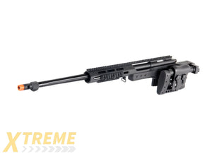 WELL AIRSOFT MB4411 BOLT ACTION SNIPER RIFLE W/ FLUTED BARREL - BLACK