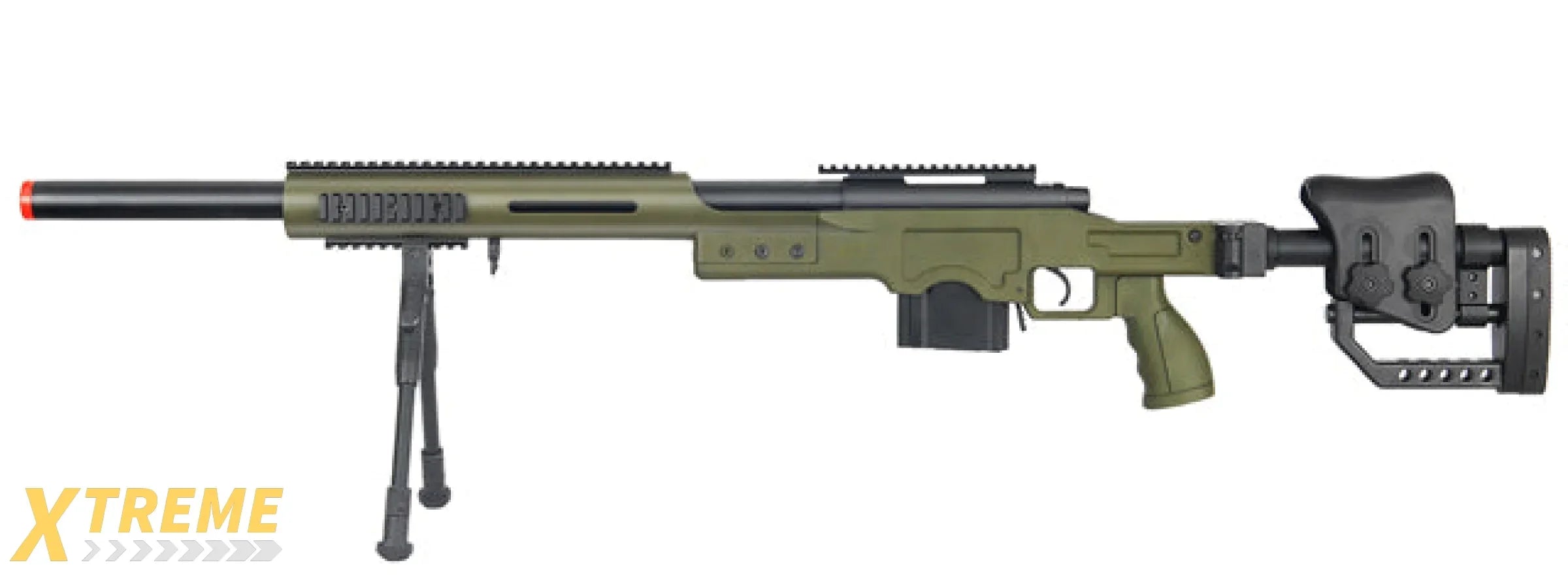 WELL MB4410GBIP BOLT ACTION RIFLE w/BIPOD (COLOR: OD GREEN)