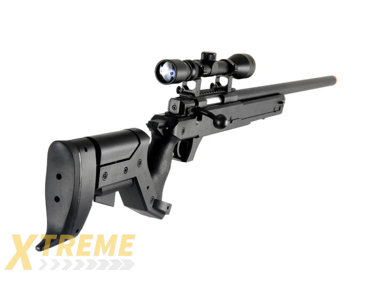 WELL MB04BA BOLT ACTION RIFLE w/SCOPE (COLOR: BLACK)