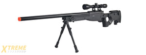 WELL MB08BAB L96 AWP BOLT ACTION RIFLE w/FOLDING STOCK BIPOD & SCOPE (COLOR: BLACK)