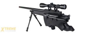 WELL MB08BBIP L96 AWP BOLT ACTION RIFLE w/FOLDING STOCK & BIPOD (COLOR: BLACK)