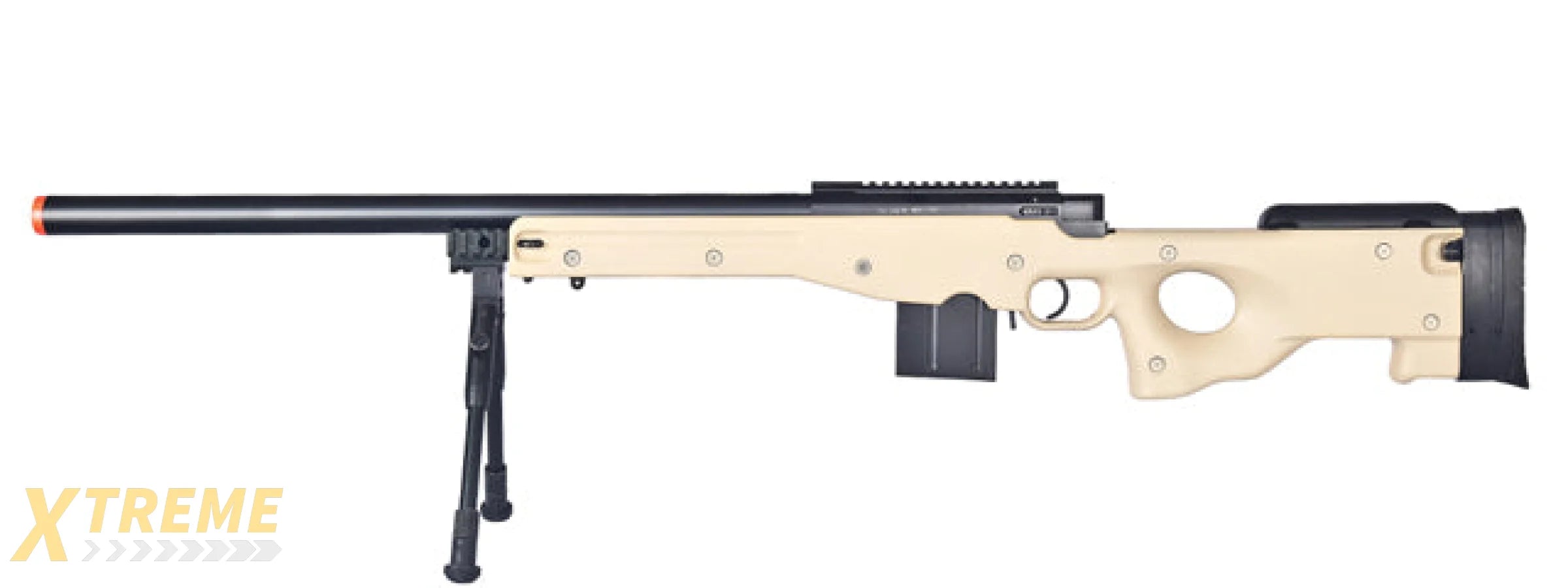 WELL MB4401TBIP L96 AWP BOLT ACTION RIFLE w/BIPOD (COLOR: TAN) – XTREME ...