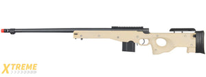 WELL AIRSOFT L96 BOLT ACTION RIFLE W/ FLUTED BARREL OPTICS RAIL - TAN