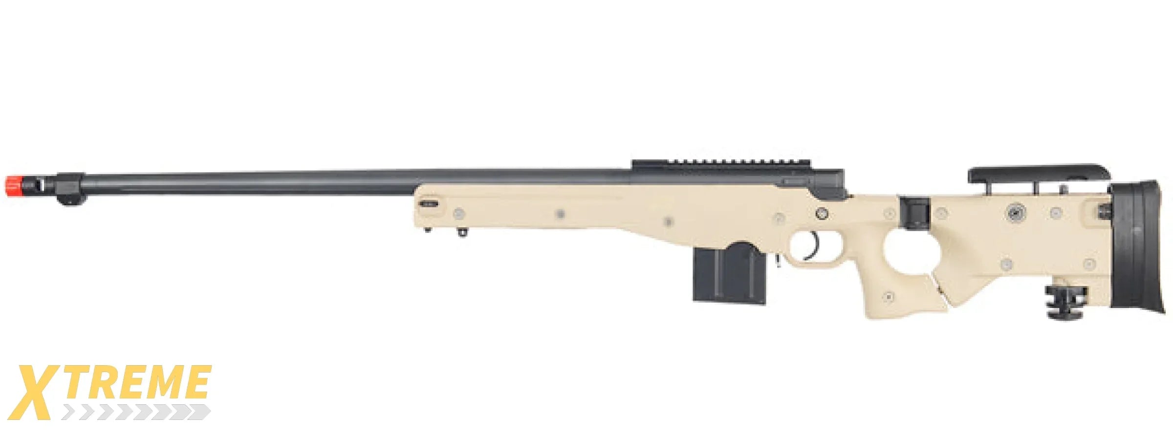 WELL AIRSOFT L96 AWP BOLT ACTION RIFLE W/ FLUTED BARREL - TAN