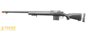 WELL AIRSOFT M24/M28 BOLT ACTION RIFLE W/ FIXED STOCK FLUTED BARREL
