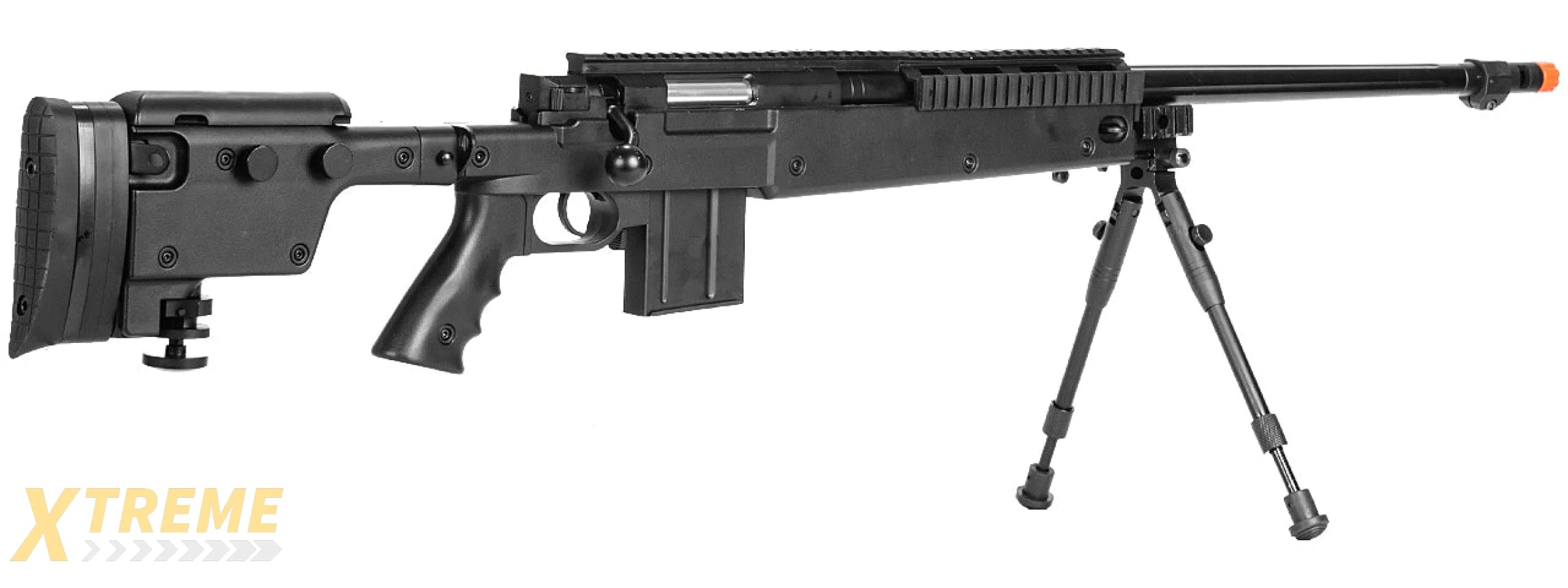 Well MB4407B Bolt Action Rifle, w/ Bi-pod, Black