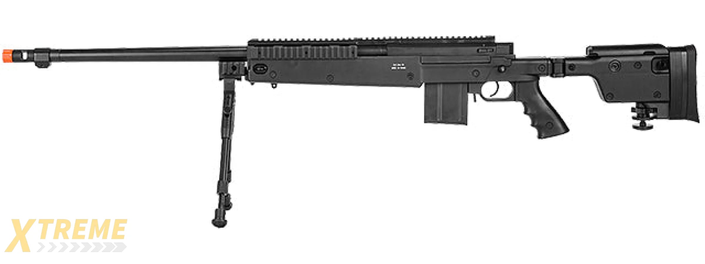 Well MB4407B Bolt Action Rifle, w/ Bi-pod, Black