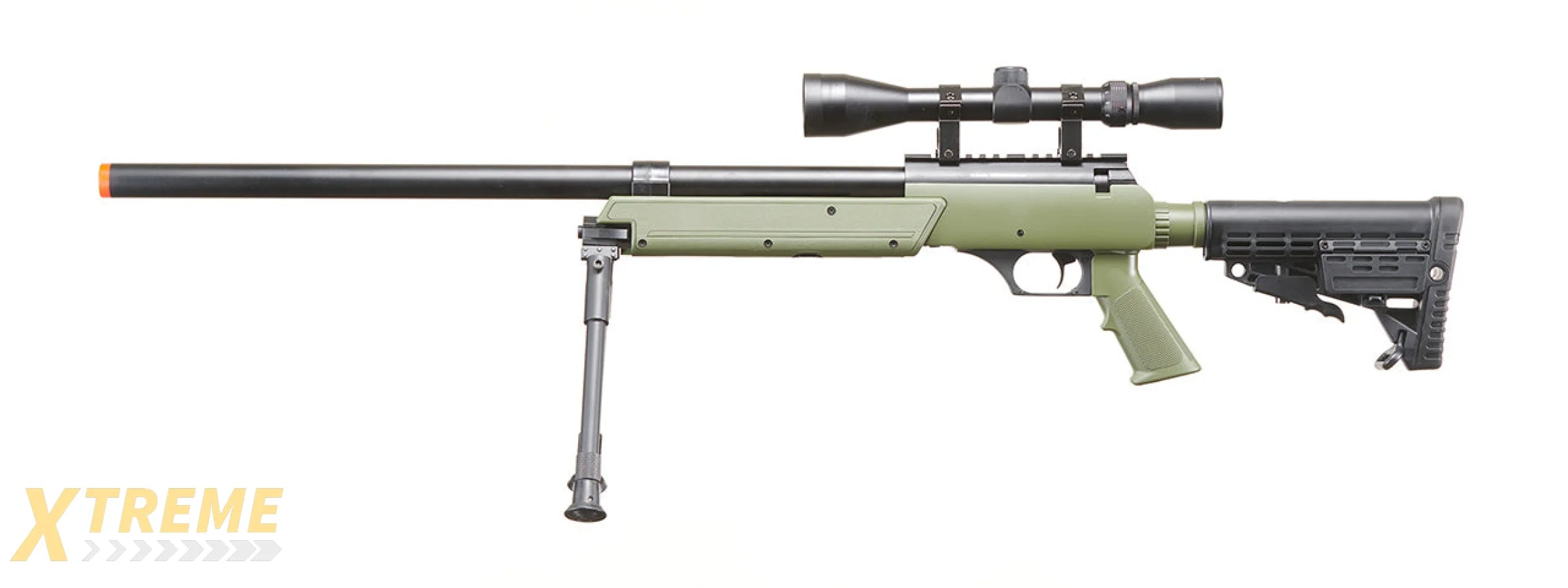 WELL SPEC-OPS MB13A APS SR-2 BOLT ACTION SNIPER RIFLE W/ SCOPE AND BIPOD (OD)