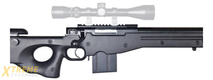 WELLFIRE AIRSOFT MK96 AWS BOLT ACTION SNIPER RIFLE W/ BIPOD - BLACK
