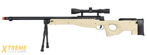 WellFire MB15 L96 Bolt Action Airsoft Sniper Rifle w/ Scope & Bipod (TAN)