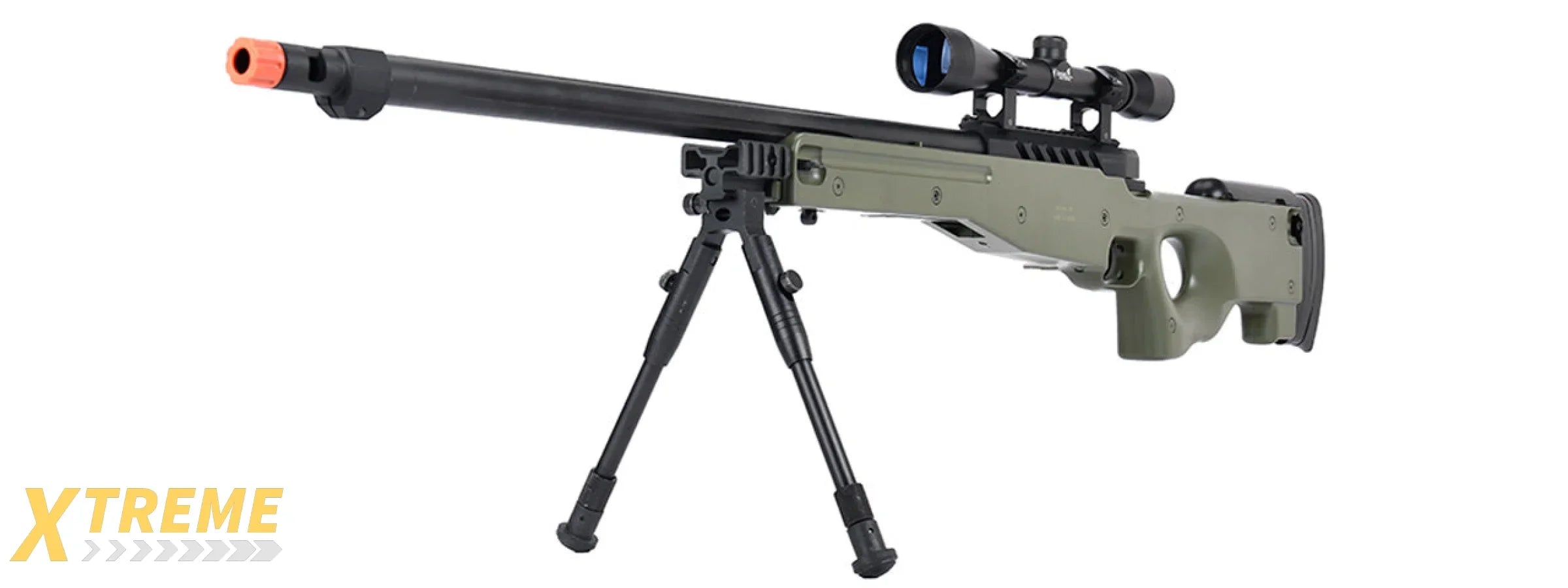 WellFire MB15 L96 Bolt Action Airsoft Sniper Rifle w/ Scope & Bipod (OD GREEN)