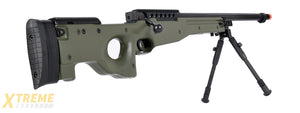 WellFire MB15 L96 Bolt Action Airsoft Sniper Rifle w/ Bipod (OD GREEN)