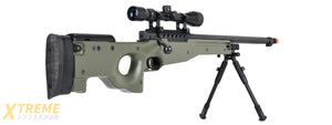 WellFire MB15 L96 Bolt Action Airsoft Sniper Rifle w/ Scope & Bipod (OD GREEN)