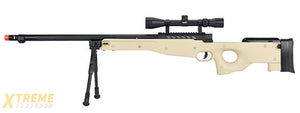 WellFire MB15 L96 Bolt Action Airsoft Sniper Rifle w/ Scope & Bipod (TAN)