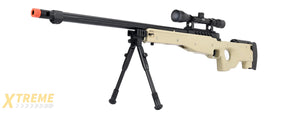 WellFire MB15 L96 Bolt Action Airsoft Sniper Rifle w/ Scope & Bipod (TAN)