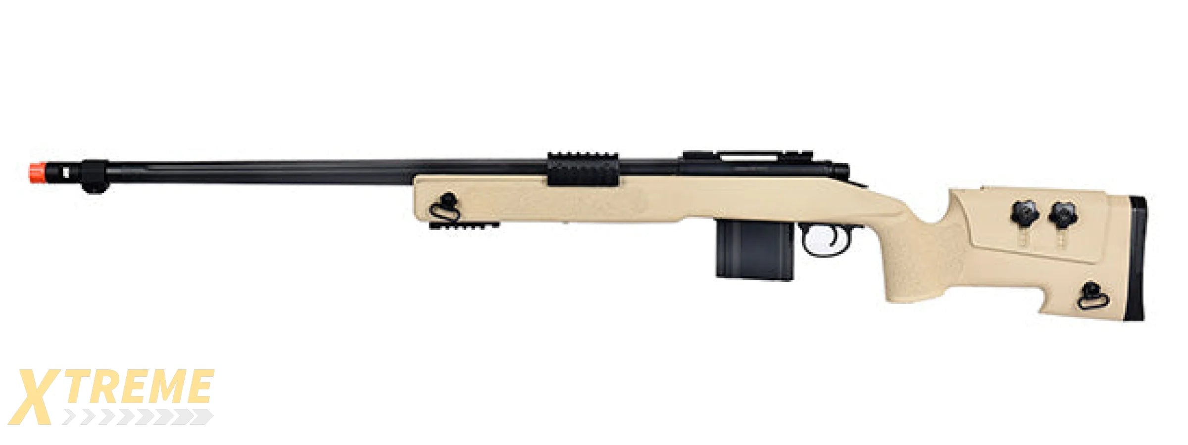 WellFire MB4416 M40A3 Bolt Action Airsoft Sniper Rifle (TAN)