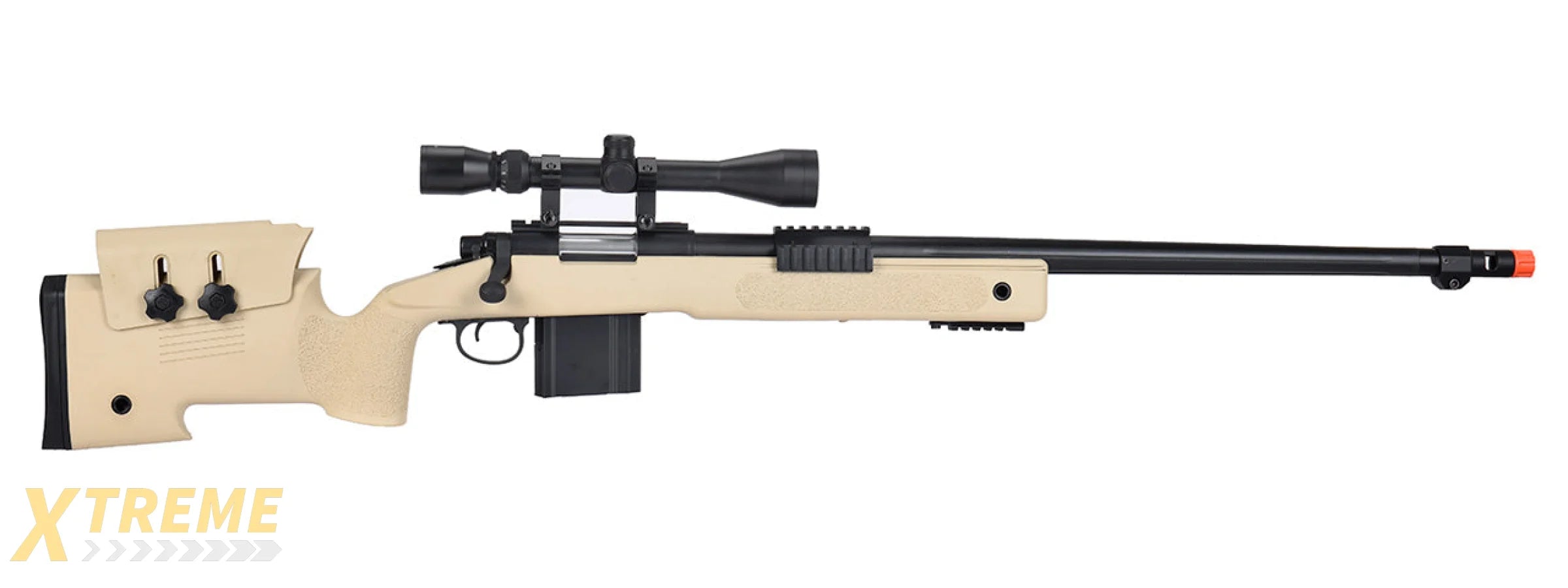 WellFire MB4416 M40A3 Bolt Action Sniper Rifle w/ Scope (TAN)