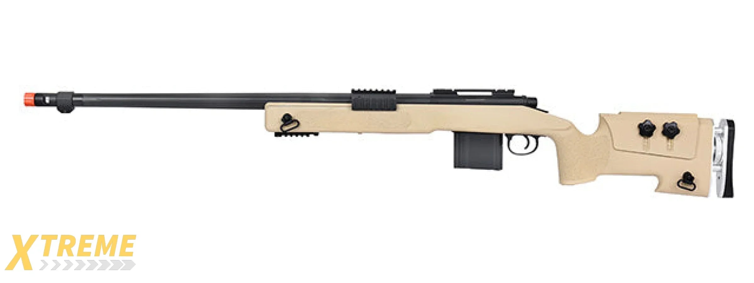 WellFire MB4417 M40A3 Bolt Action Airsoft Sniper Rifle (TAN)