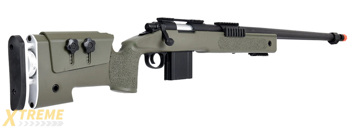 WellFire MB4417 M40A3 Bolt Action Airsoft Sniper Rifle (OD GREEN)